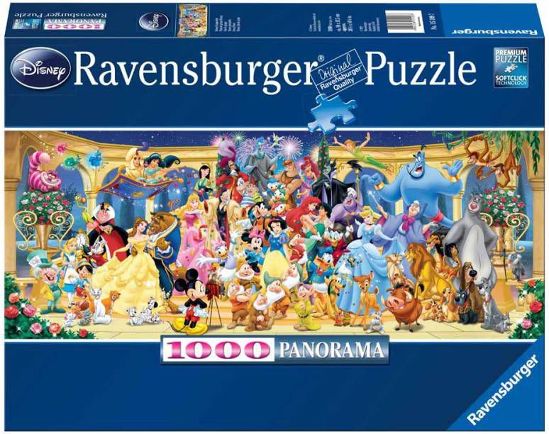 geweld Persoonlijk Kapel Ravensburger Puzzel Disney Groepsfoto 1000 Stukjes - Woodywoodtoys.nl