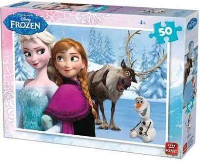 dak Doe een poging Waden King International King Puzzel Disney Frozen 50 Stukjes - Woodywoodtoys.nl